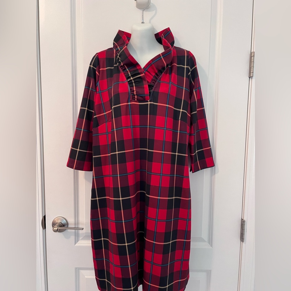 Gretchen Scott Ruffneck Dress - Plaidly Cooper